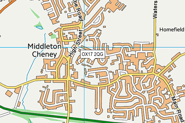 OX17 2QG map - OS VectorMap District (Ordnance Survey) OX17 2QG map - OS VectorMap District (Ordnance Survey)