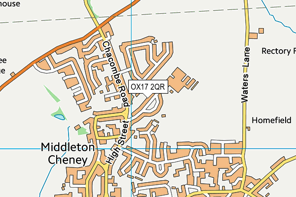 OX17 2QR map - OS VectorMap District (Ordnance Survey) OX17 2QR map - OS VectorMap District (Ordnance Survey)