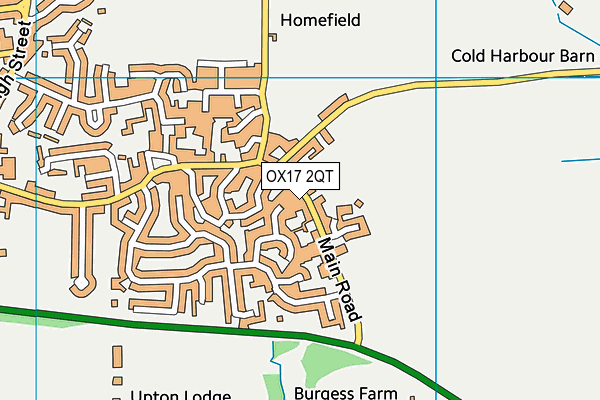 OX17 2QT map - OS VectorMap District (Ordnance Survey) OX17 2QT map - OS VectorMap District (Ordnance Survey)
