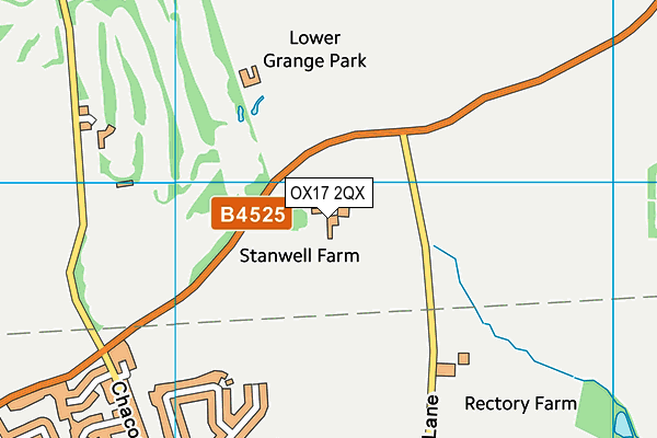 OX17 2QX map - OS VectorMap District (Ordnance Survey) OX17 2QX map - OS VectorMap District (Ordnance Survey)