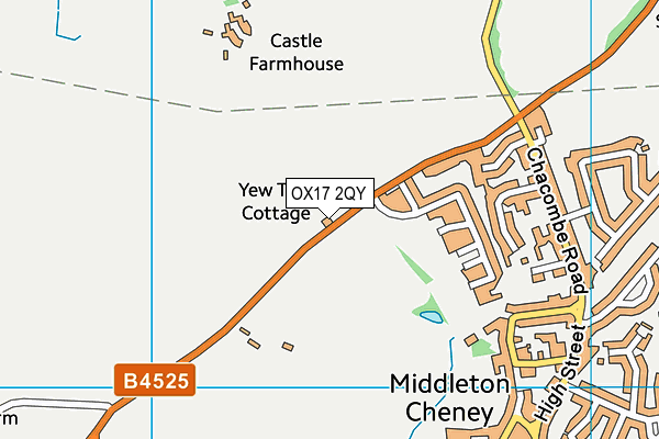 OX17 2QY map - OS VectorMap District (Ordnance Survey) OX17 2QY map - OS VectorMap District (Ordnance Survey)