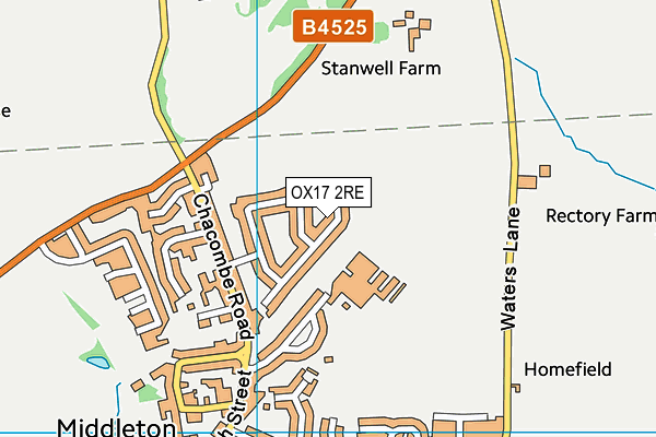 OX17 2RE map - OS VectorMap District (Ordnance Survey) OX17 2RE map - OS VectorMap District (Ordnance Survey)