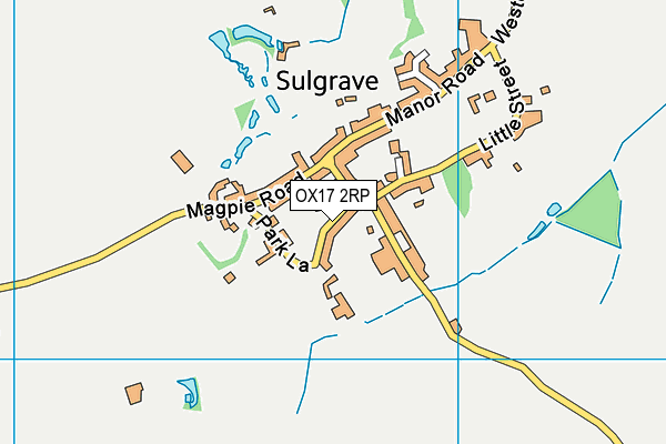 OX17 2RP map - OS VectorMap District (Ordnance Survey)