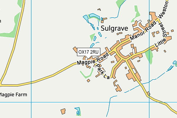 OX17 2RU map - OS VectorMap District (Ordnance Survey) OX17 2RU map - OS VectorMap District (Ordnance Survey)