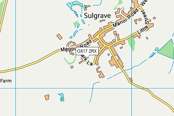 OX17 2RX map - OS VectorMap District (Ordnance Survey) OX17 2RX map - OS VectorMap District (Ordnance Survey)