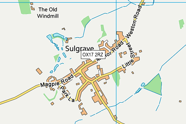 OX17 2RZ map - OS VectorMap District (Ordnance Survey) OX17 2RZ map - OS VectorMap District (Ordnance Survey)