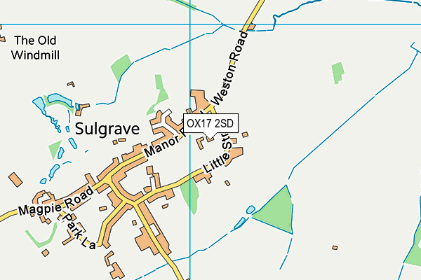OX17 2SD map - OS VectorMap District (Ordnance Survey) OX17 2SD map - OS VectorMap District (Ordnance Survey)