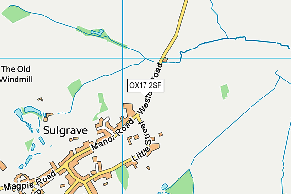 OX17 2SF map - OS VectorMap District (Ordnance Survey)