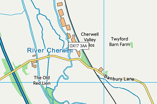 OX17 3AA map - OS VectorMap District (Ordnance Survey) OX17 3AA map - OS VectorMap District (Ordnance Survey)
