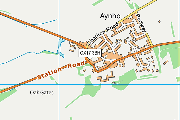 OX17 3BH map - OS VectorMap District (Ordnance Survey) OX17 3BH map - OS VectorMap District (Ordnance Survey)