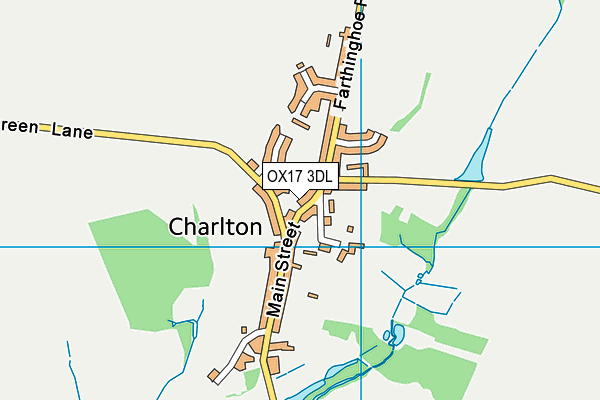 OX17 3DL map - OS VectorMap District (Ordnance Survey) OX17 3DL map - OS VectorMap District (Ordnance Survey)