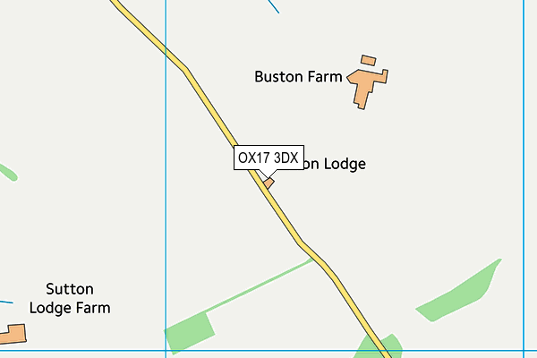 OX17 3DX map - OS VectorMap District (Ordnance Survey) OX17 3DX map - OS VectorMap District (Ordnance Survey)