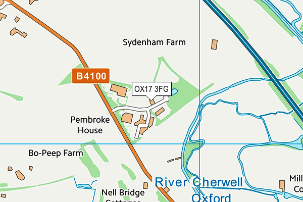 OX17 3FG map - OS VectorMap District (Ordnance Survey) OX17 3FG map - OS VectorMap District (Ordnance Survey)
