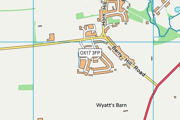 OX17 3FP map - OS VectorMap District (Ordnance Survey) OX17 3FP map - OS VectorMap District (Ordnance Survey)