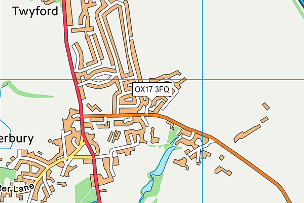 OX17 3FQ map - OS VectorMap District (Ordnance Survey) OX17 3FQ map - OS VectorMap District (Ordnance Survey)