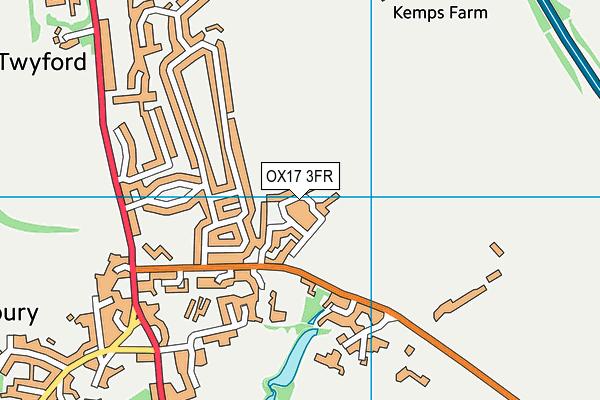 OX17 3FR map - OS VectorMap District (Ordnance Survey) OX17 3FR map - OS VectorMap District (Ordnance Survey)