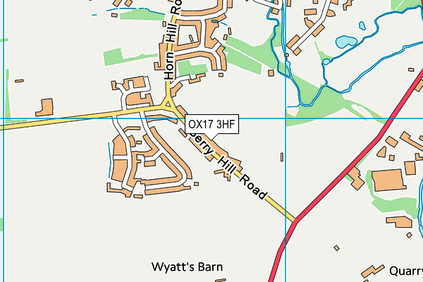 OX17 3HF map - OS VectorMap District (Ordnance Survey)