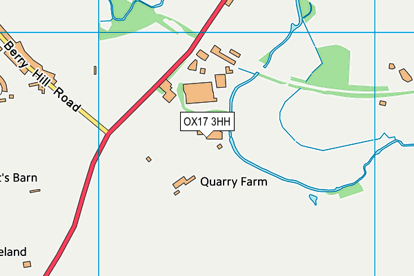 OX17 3HH map - OS VectorMap District (Ordnance Survey) OX17 3HH map - OS VectorMap District (Ordnance Survey)