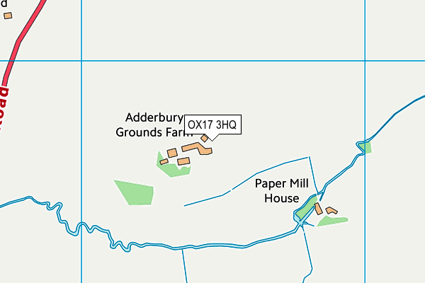OX17 3HQ map - OS VectorMap District (Ordnance Survey) OX17 3HQ map - OS VectorMap District (Ordnance Survey)