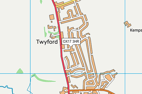 OX17 3HR map - OS VectorMap District (Ordnance Survey) OX17 3HR map - OS VectorMap District (Ordnance Survey)