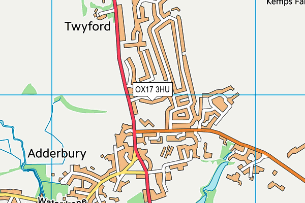OX17 3HU map - OS VectorMap District (Ordnance Survey)