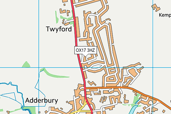 OX17 3HZ map - OS VectorMap District (Ordnance Survey) OX17 3HZ map - OS VectorMap District (Ordnance Survey)