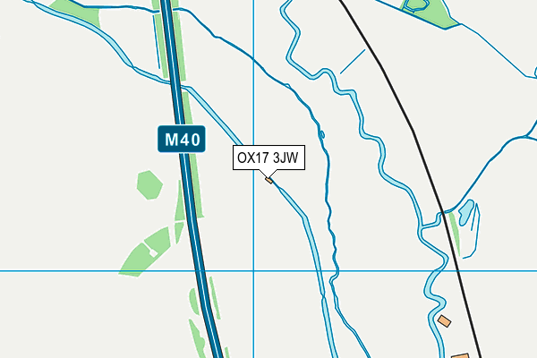 OX17 3JW map - OS VectorMap District (Ordnance Survey) OX17 3JW map - OS VectorMap District (Ordnance Survey)