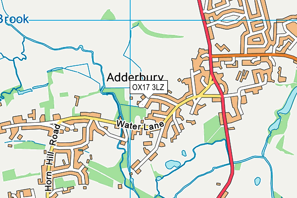 OX17 3LZ map - OS VectorMap District (Ordnance Survey)