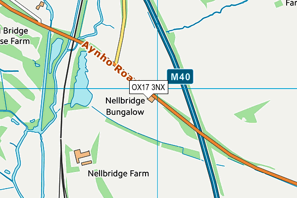 OX17 3NX map - OS VectorMap District (Ordnance Survey) OX17 3NX map - OS VectorMap District (Ordnance Survey)