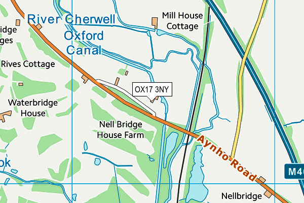 OX17 3NY map - OS VectorMap District (Ordnance Survey) OX17 3NY map - OS VectorMap District (Ordnance Survey)