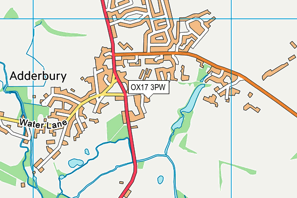 OX17 3PW map - OS VectorMap District (Ordnance Survey) OX17 3PW map - OS VectorMap District (Ordnance Survey)