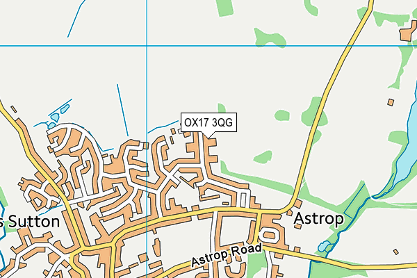 OX17 3QG map - OS VectorMap District (Ordnance Survey) OX17 3QG map - OS VectorMap District (Ordnance Survey)