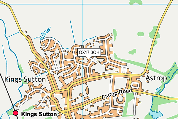 OX17 3QH map - OS VectorMap District (Ordnance Survey)