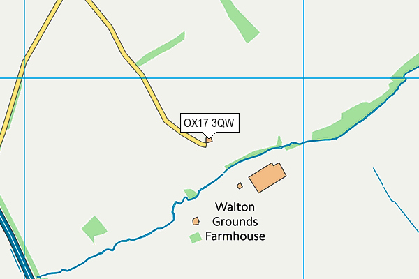 OX17 3QW map - OS VectorMap District (Ordnance Survey) OX17 3QW map - OS VectorMap District (Ordnance Survey)