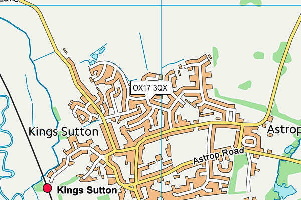 OX17 3QX map - OS VectorMap District (Ordnance Survey) OX17 3QX map - OS VectorMap District (Ordnance Survey)