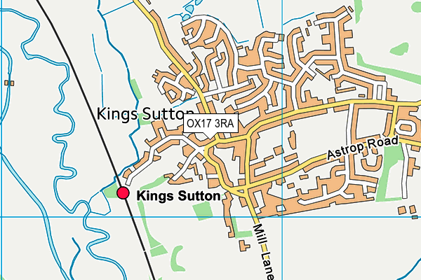 OX17 3RA map - OS VectorMap District (Ordnance Survey)