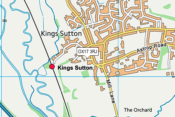 OX17 3RJ map - OS VectorMap District (Ordnance Survey)