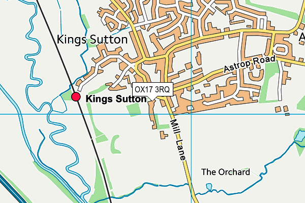 OX17 3RQ map - OS VectorMap District (Ordnance Survey) OX17 3RQ map - OS VectorMap District (Ordnance Survey)