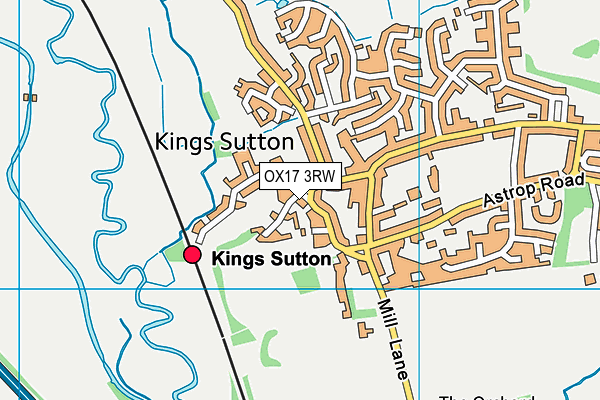 OX17 3RW map - OS VectorMap District (Ordnance Survey) OX17 3RW map - OS VectorMap District (Ordnance Survey)