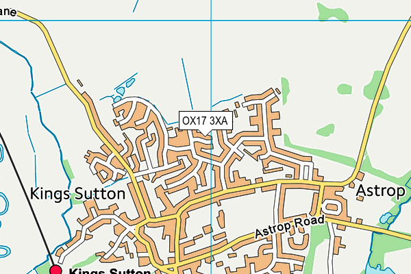 OX17 3XA map - OS VectorMap District (Ordnance Survey) OX17 3XA map - OS VectorMap District (Ordnance Survey)