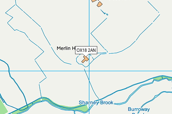 OX18 2AN map - OS VectorMap District (Ordnance Survey) OX18 2AN map - OS VectorMap District (Ordnance Survey)