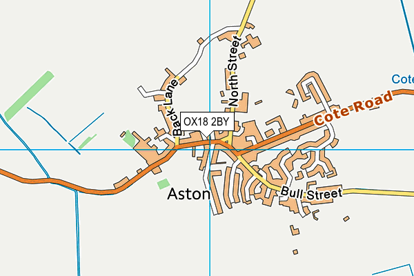 OX18 2BY map - OS VectorMap District (Ordnance Survey) OX18 2BY map - OS VectorMap District (Ordnance Survey)