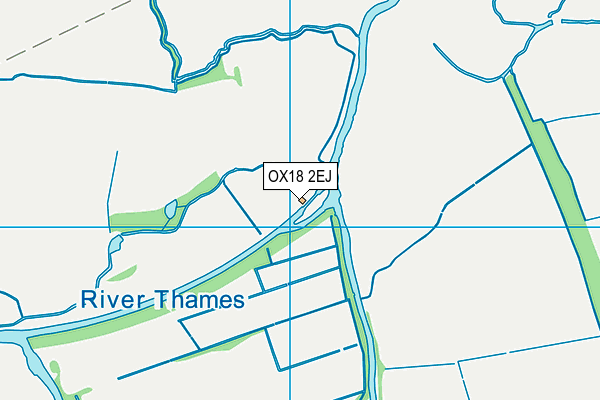 OX18 2EJ map - OS VectorMap District (Ordnance Survey) OX18 2EJ map - OS VectorMap District (Ordnance Survey)