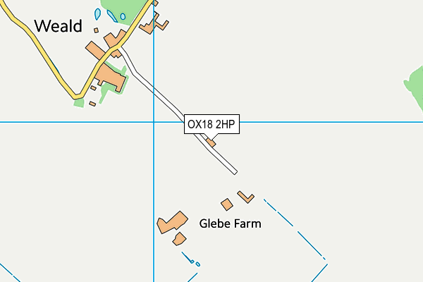 OX18 2HP map - OS VectorMap District (Ordnance Survey) OX18 2HP map - OS VectorMap District (Ordnance Survey)