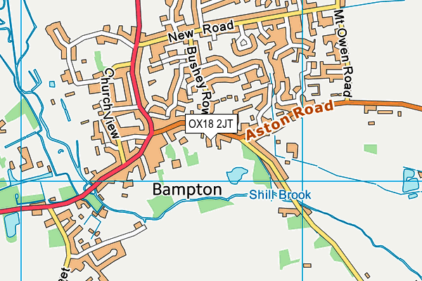 OX18 2JT map - OS VectorMap District (Ordnance Survey) OX18 2JT map - OS VectorMap District (Ordnance Survey)