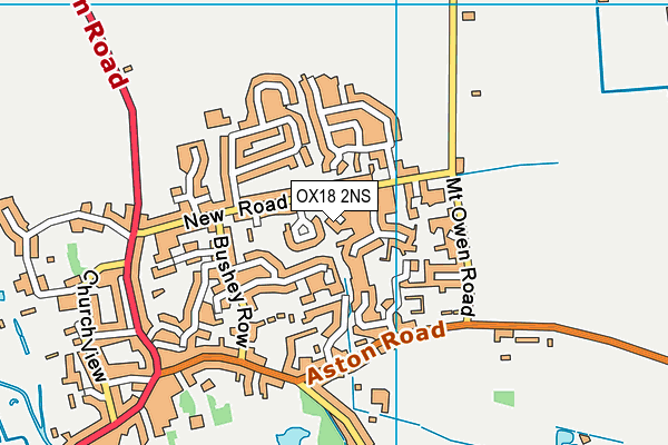 OX18 2NS map - OS VectorMap District (Ordnance Survey) OX18 2NS map - OS VectorMap District (Ordnance Survey)