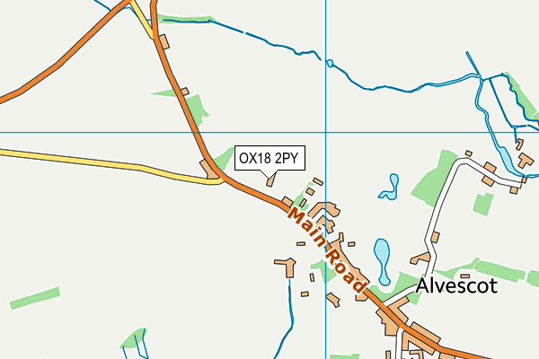 OX18 2PY map - OS VectorMap District (Ordnance Survey) OX18 2PY map - OS VectorMap District (Ordnance Survey)