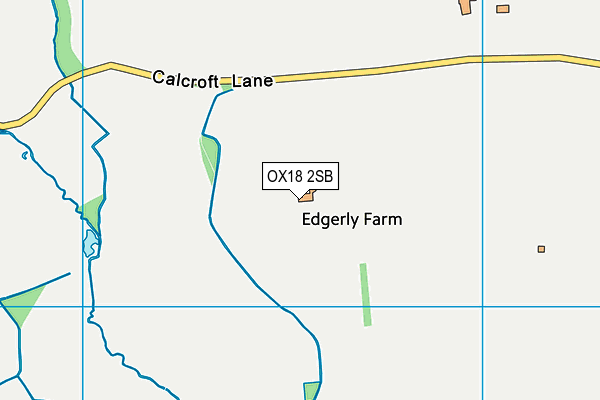 OX18 2SB map - OS VectorMap District (Ordnance Survey) OX18 2SB map - OS VectorMap District (Ordnance Survey)