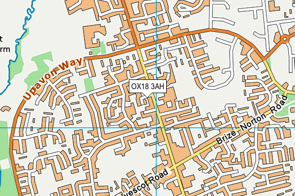 OX18 3AH map - OS VectorMap District (Ordnance Survey) OX18 3AH map - OS VectorMap District (Ordnance Survey)
