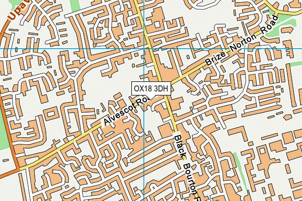 OX18 3DH map - OS VectorMap District (Ordnance Survey) OX18 3DH map - OS VectorMap District (Ordnance Survey)